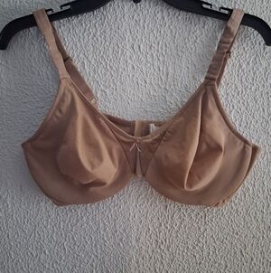 Olga Signature Suport Full Coverage Underwire Tan Bra Size 38D O50060 Pre-owned